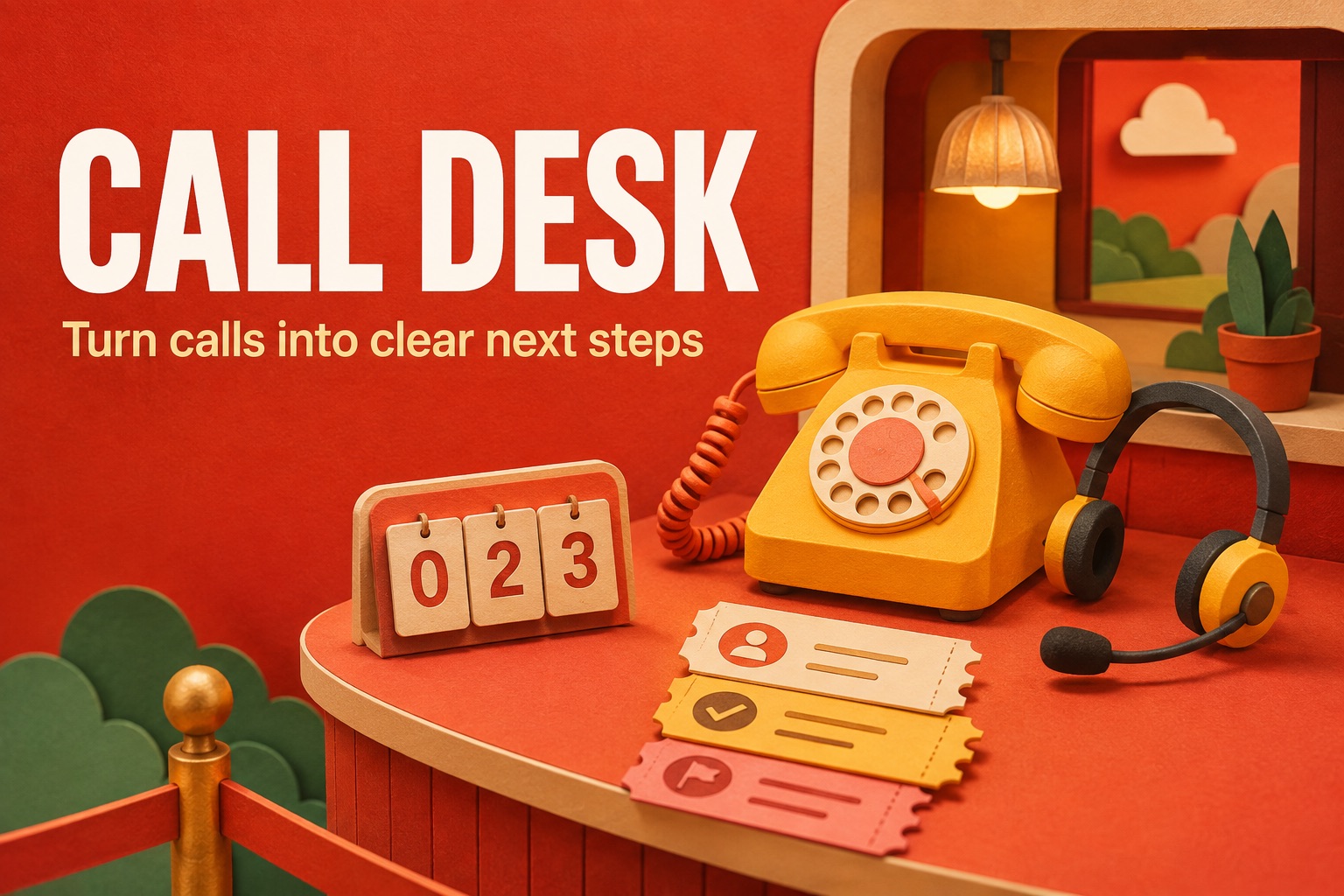 Call Desk cover